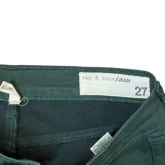 Rag & Bone Legging Jegging Jeans Size 27 Green Style W1503O163 Denim 27X31 - Picture 5 of 6